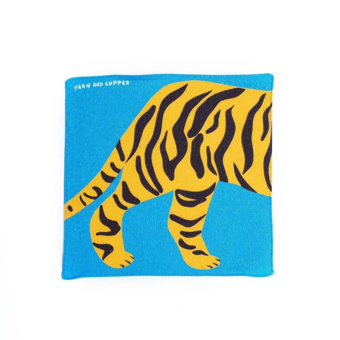 Baby&Kids Organic Cotton Hanky 'Tiger' ミニハンカチ | YARN&COPPER