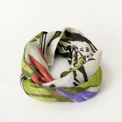 Arrivée prévue en mai! Écharpe à boucles en lin 'Marrakesh'