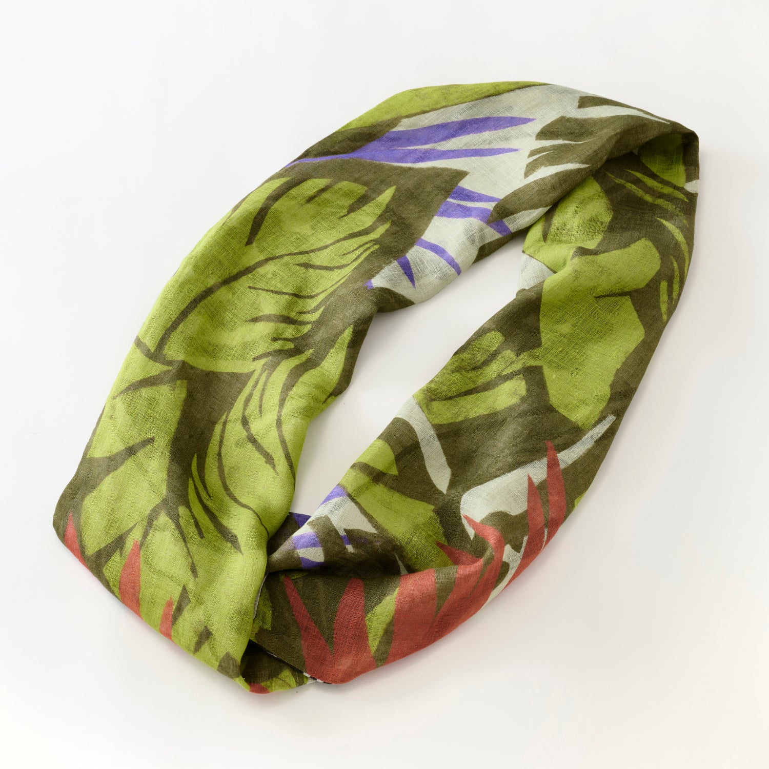 近江のリネン 'Pacific Island' ループスカーフ（スヌード） – YARN&COPPER