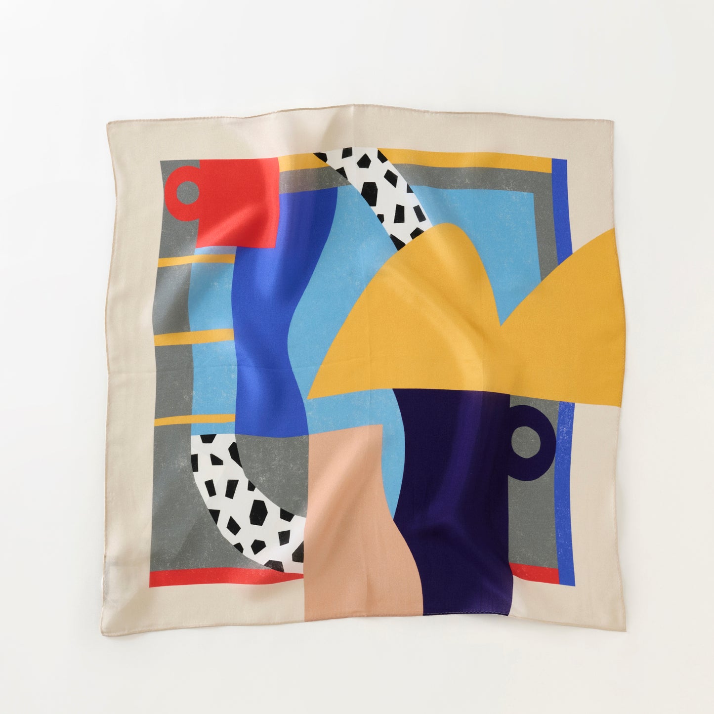 Silk 'Holborn'リング付きミニスカーフ