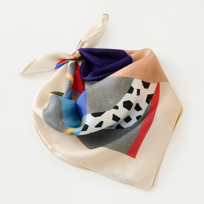 Silk 'Holborn'リング付きミニスカーフ