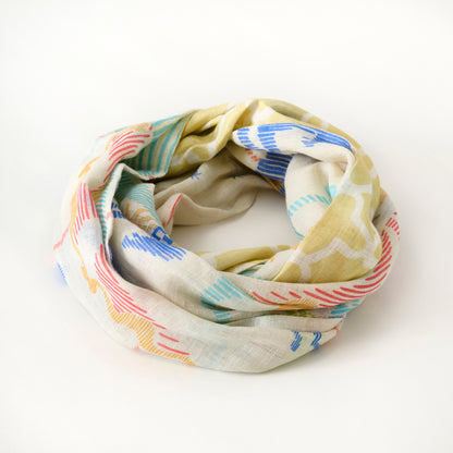 Arrivée prévue en mai! Écharpe à boucles en lin 'Marrakesh'