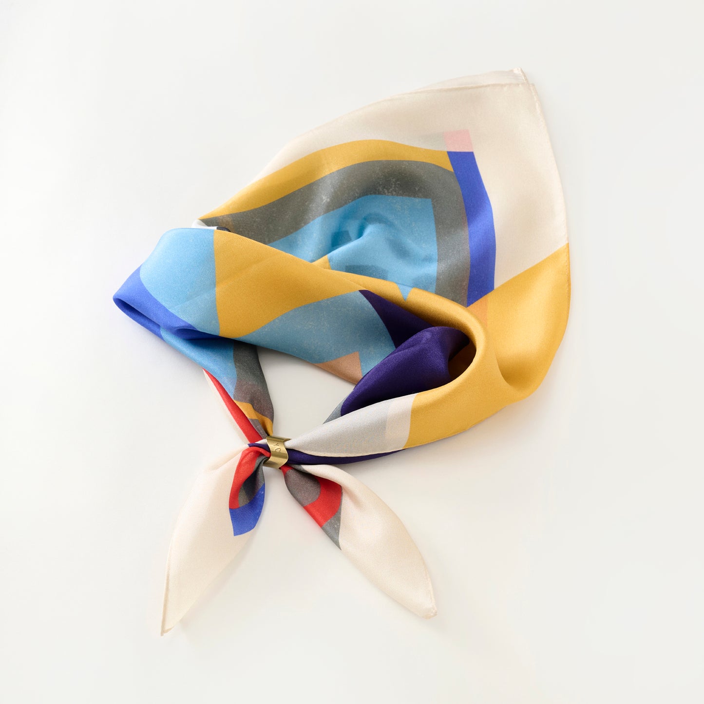 Silk 'Holborn'リング付きミニスカーフ