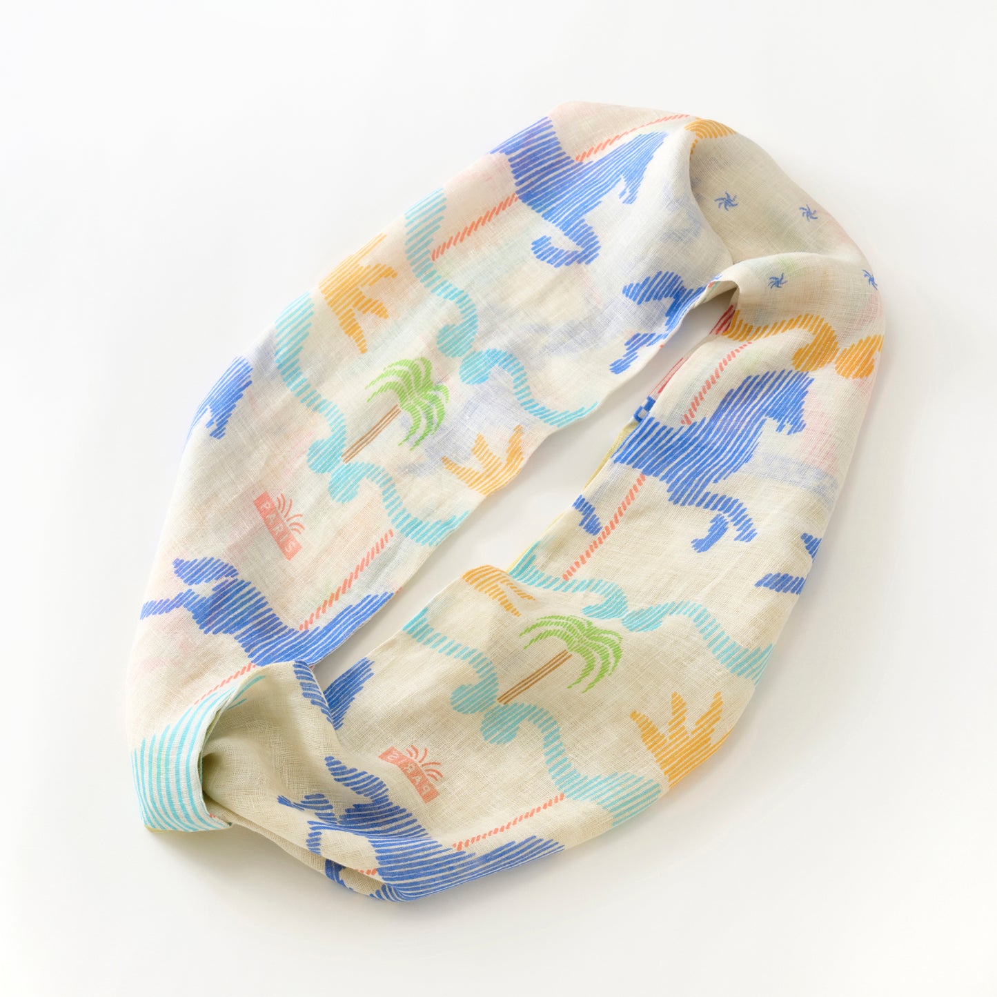 Arrivée prévue en mai! Écharpe à boucles en lin 'Marrakesh'