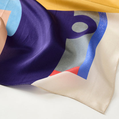 Silk 'Holborn'リング付きミニスカーフ