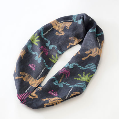 Arrivée prévue en mai! Écharpe à boucles en lin 'Marrakesh'