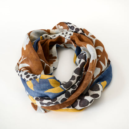 Arrivée prévue en mai! Écharpe à boucles en lin 'Marrakesh'