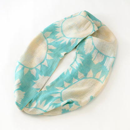 Arrivée prévue en mai! Écharpe à boucles en lin 'Marrakesh'