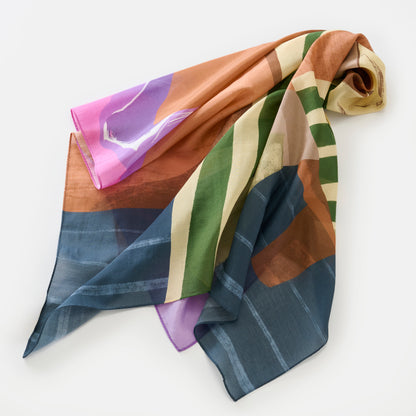Silk 'Luxembourg' 大判スカーフ