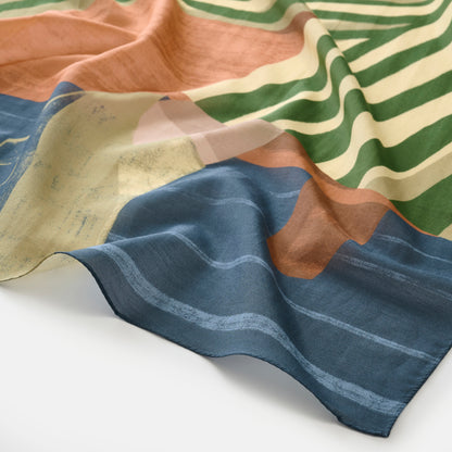 Silk 'Luxembourg' 大判スカーフ