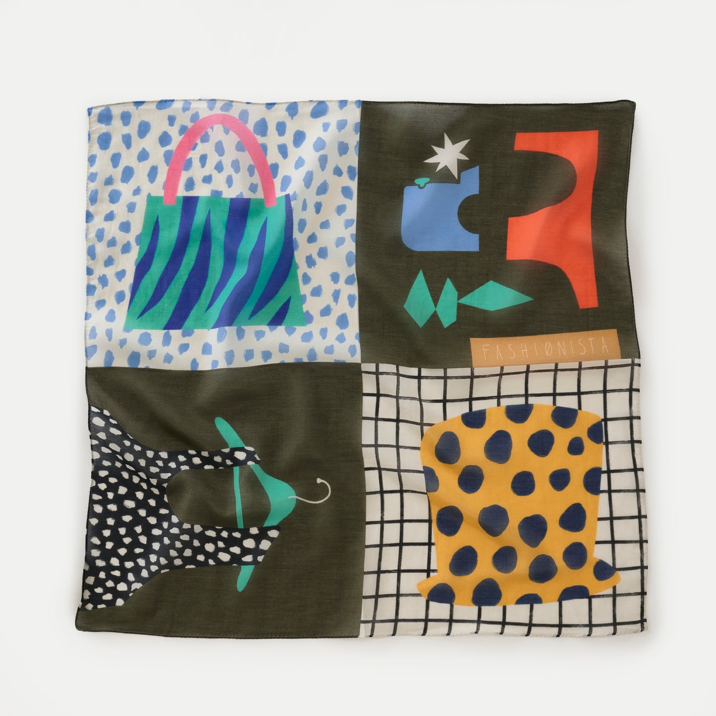 3月入荷！Silk Cotton 'Fashionista' grey 大判スカーフ