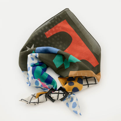 3月入荷！Silk Cotton 'Fashionista' grey 大判スカーフ