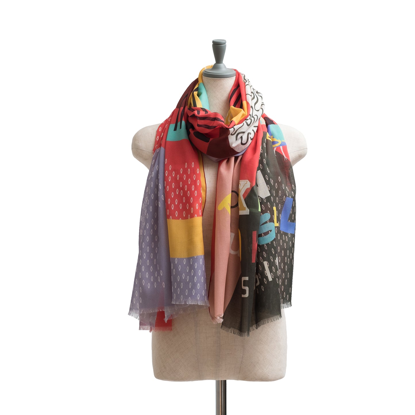 Japanese Printed Organic Cotton 'Brooklyn Funk Soul Sessions' B long stole