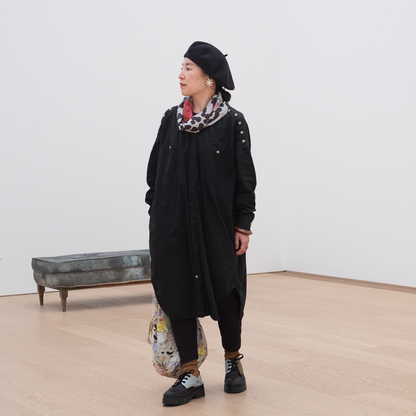 両面シルクのループスカーフ 'Paris Chic'