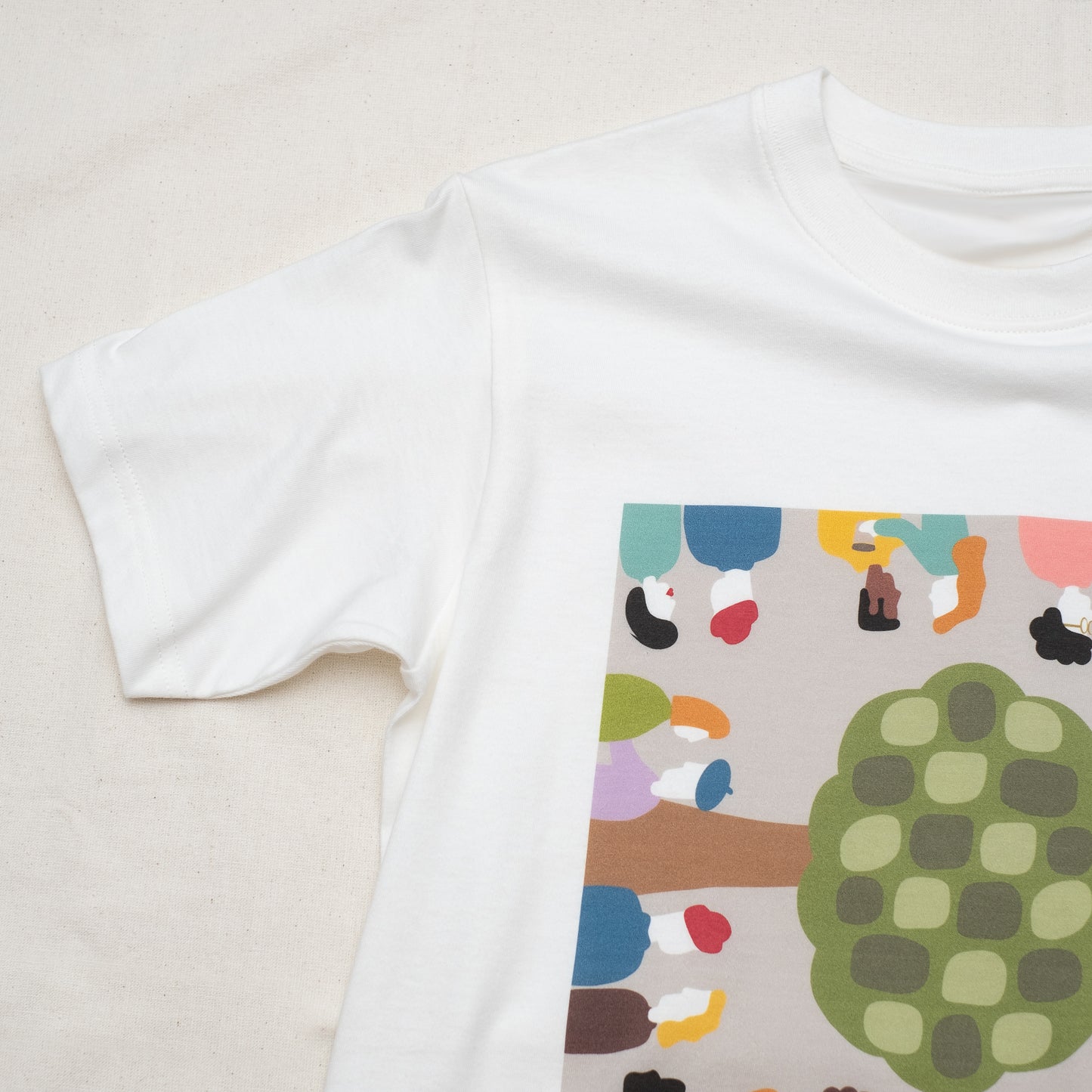 Imprimé japonais Ecovero / O.Cotton UNISEX Tshirt 'Dog In A Hat' Y