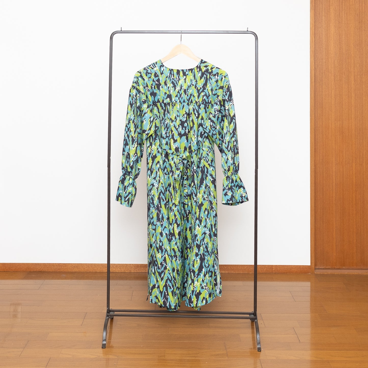 Banshu Ori Japanese Wool/Cotton Jacquard Coat Dress / Camel