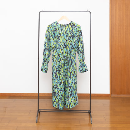 Banshu Ori Japanese Wool/Cotton Jacquard Coat Dress / Camel