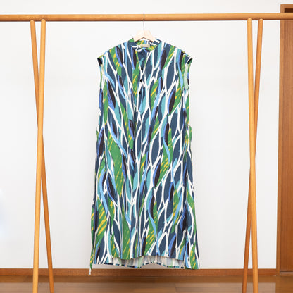 ５月中旬入荷予定！オーガニックコットンのフレンチスリーブシャツドレス 'Ocean Safari'