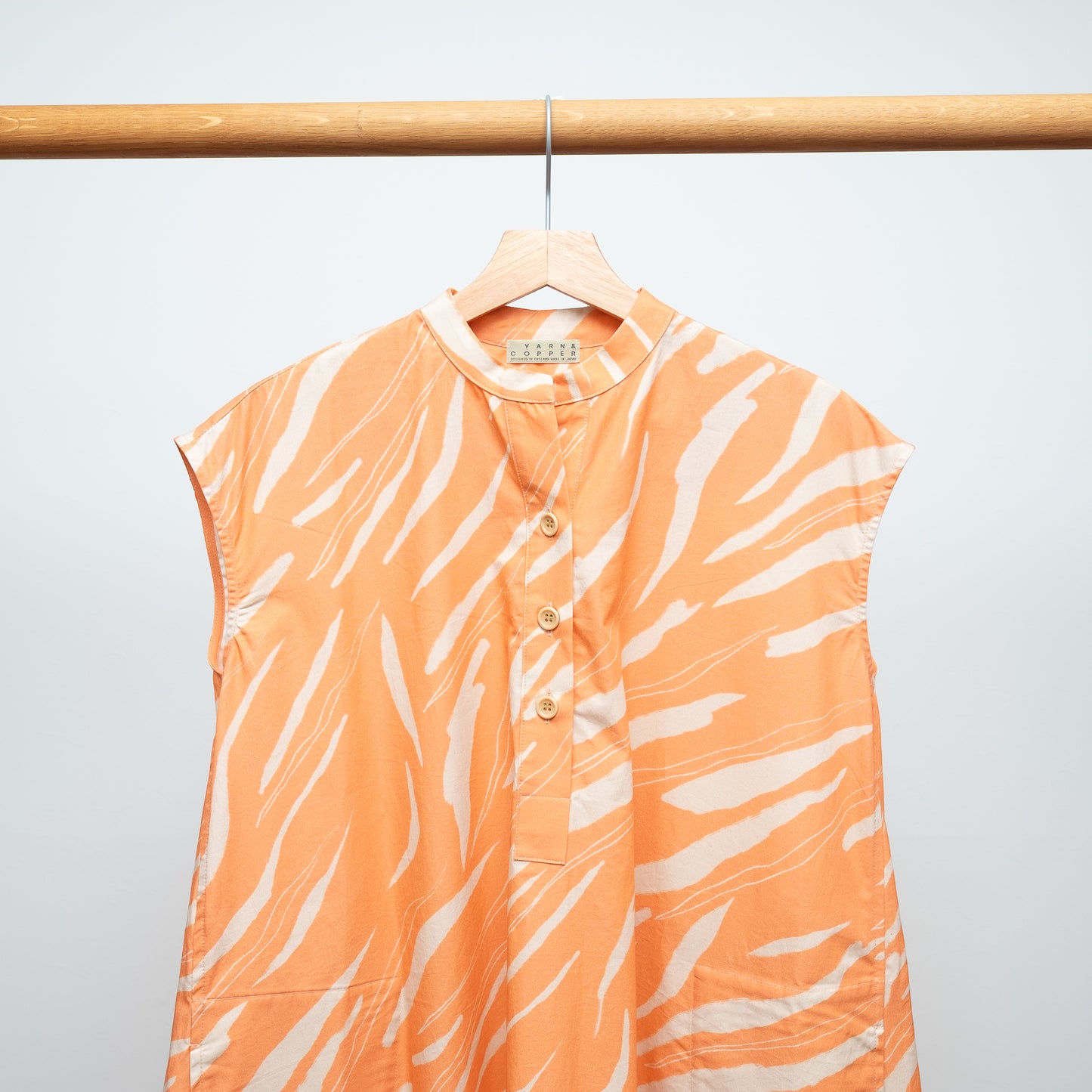 Restock! Japanese Printed Organic Cotton 'Pluto and Beyond' Gathered Shirt Dress