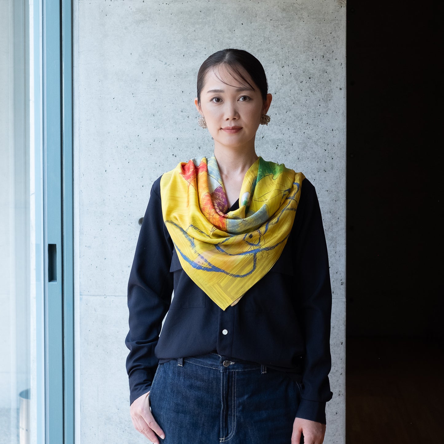 kagayaki工房 ホシノオウジサマ シルク大判スカーフ