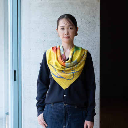 kagayaki工房 ホシノオウジサマ シルク大判スカーフ