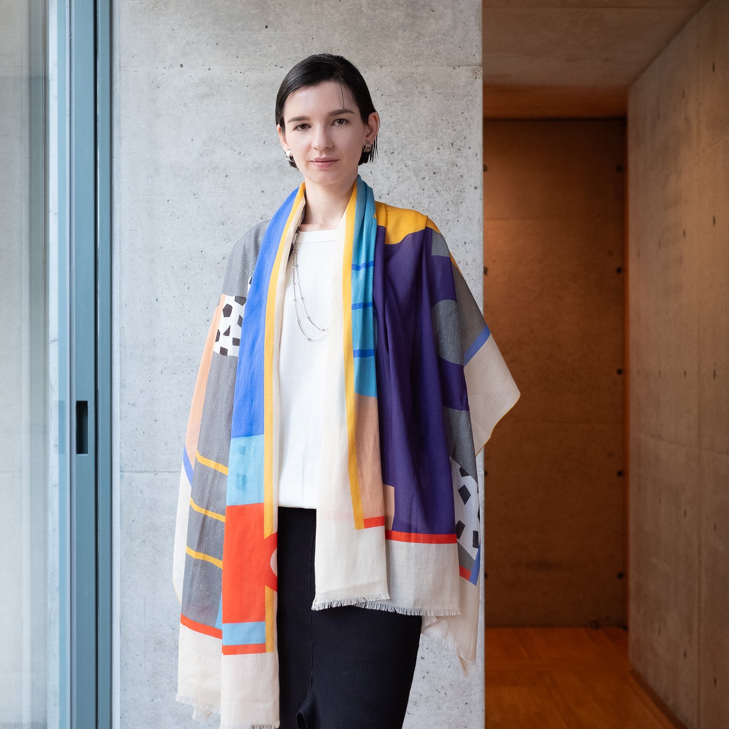 オーガニックコットンのロングストール 'Holborn'