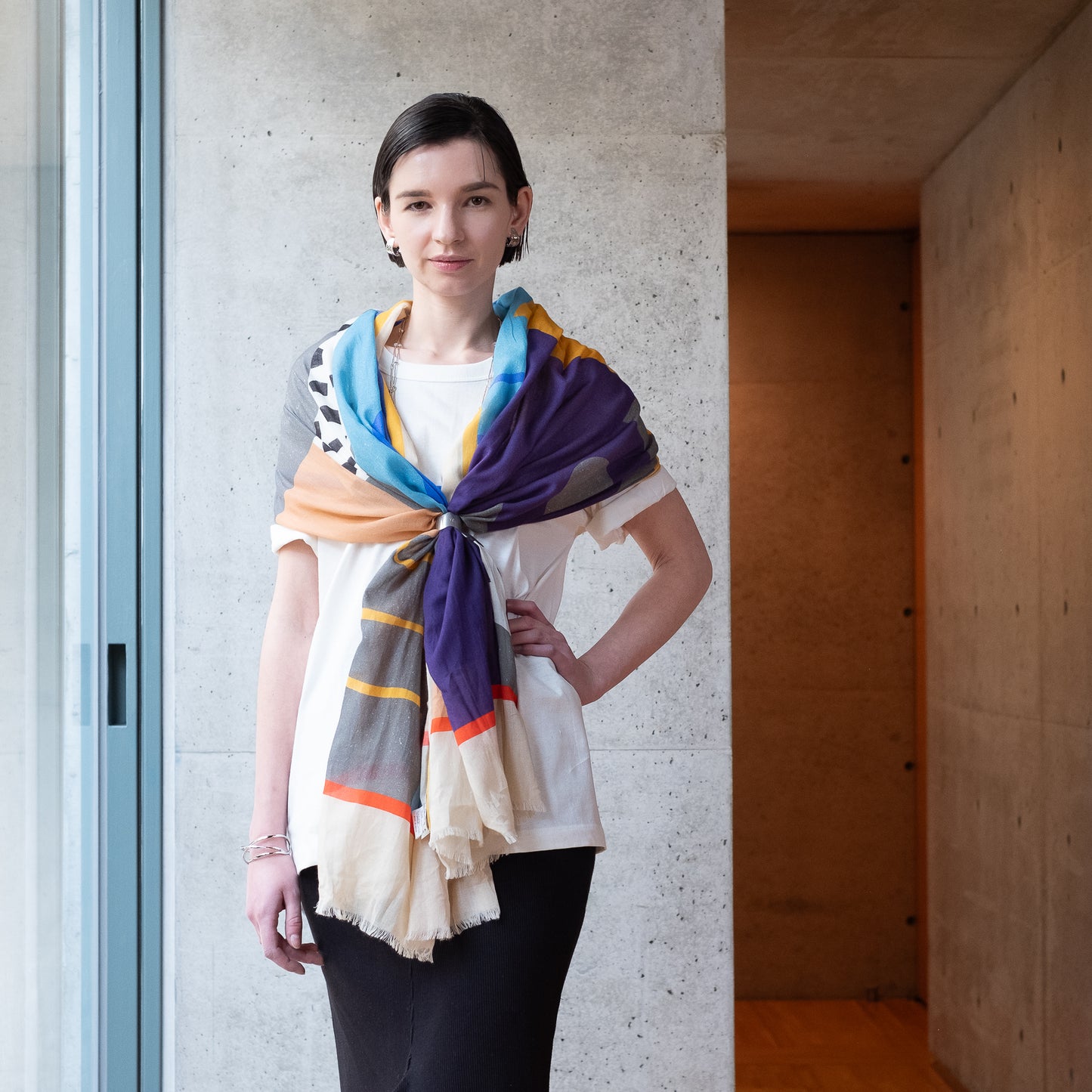 オーガニックコットンのロングストール 'Holborn'