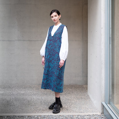 受注予約12月17日まで 　播州織 Wool/Cotton ジャンバースカート６色展開