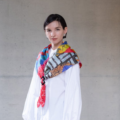 kagayaki工房 長谷川愛実 シルク大判スカーフ