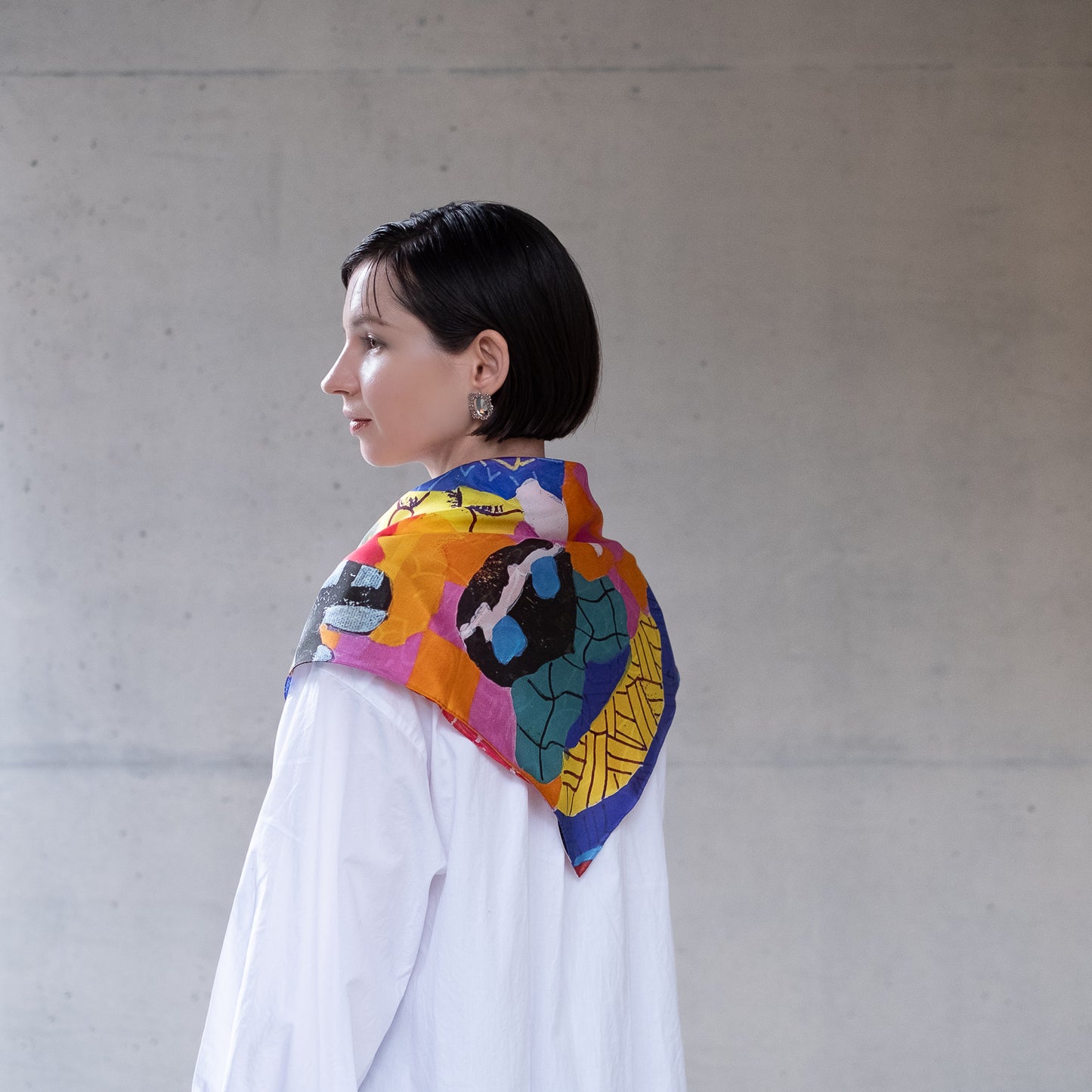 kagayaki工房 長谷川愛実 シルク大判スカーフ