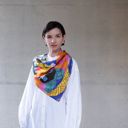 kagayaki工房 長谷川愛実 シルク大判スカーフ