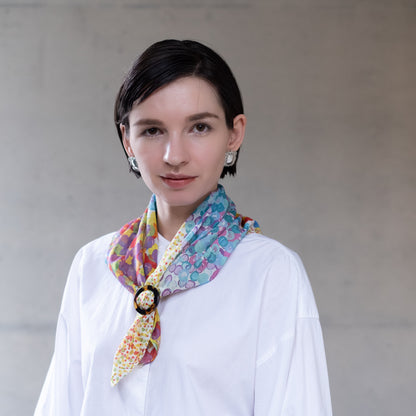 kagayaki工房 関文磁 シルク大判スカーフ