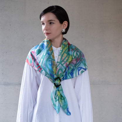 kagayaki工房 伊藤弘明 シルク大判スカーフ