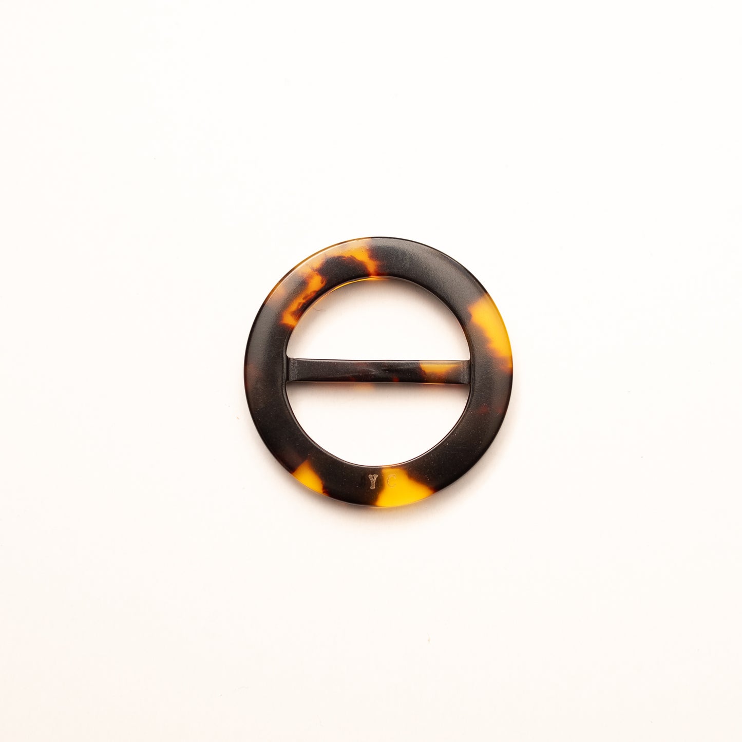 単品 サークルスカーフリング/ べっこう＆クリアブルー by Co*starring Sサイズ