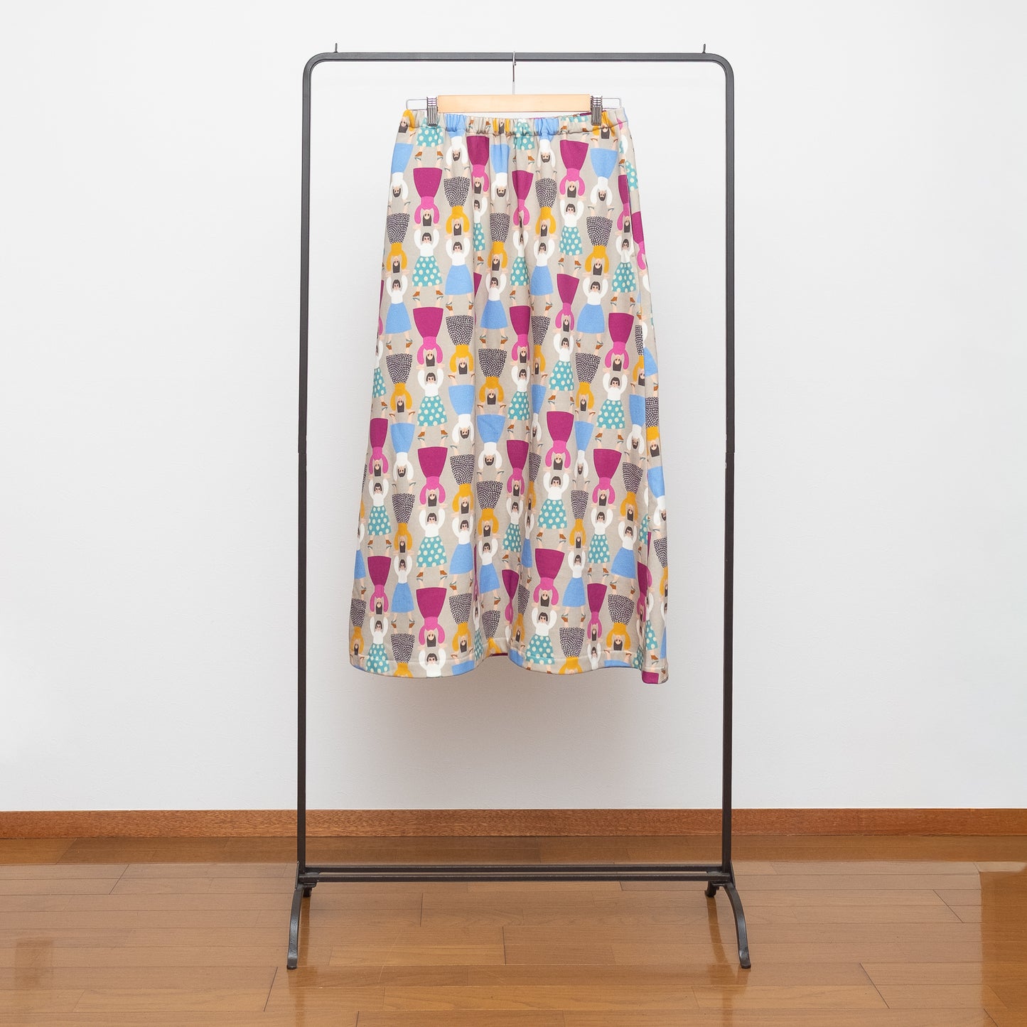 ５色展開　裏起毛オーガニックコットンのロングスカート