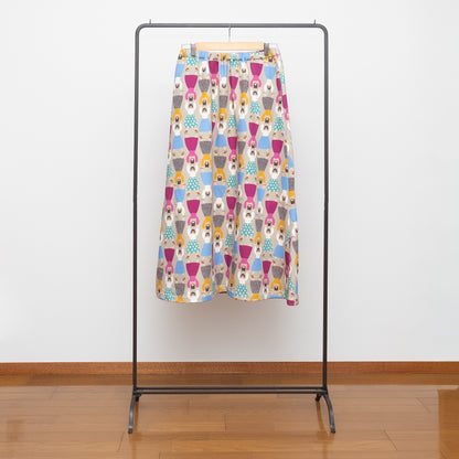 ５色展開　裏起毛オーガニックコットンのロングスカート