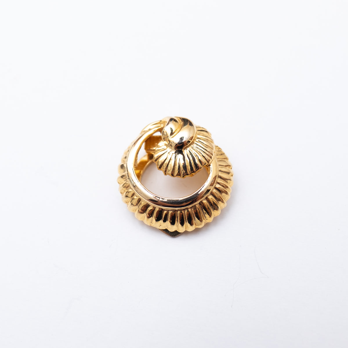 dead stock vintage scarf clip flower motif