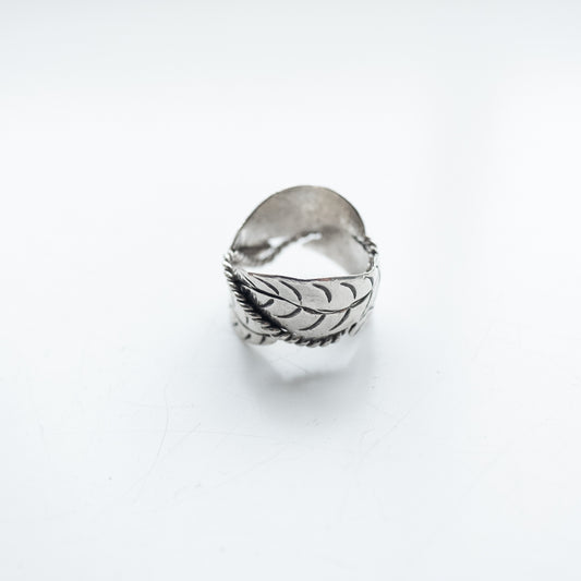 dead stock vintage scarf ring silver 925