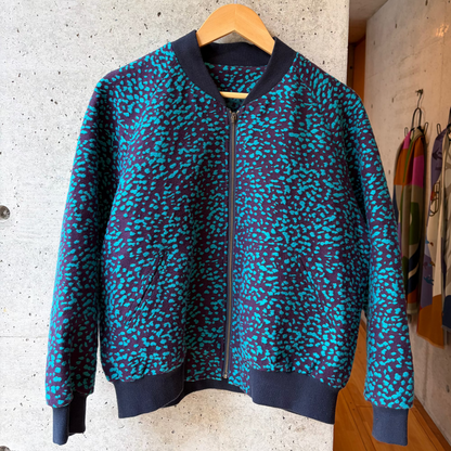 播州織  MA-1 ジャケット / navyxgreige