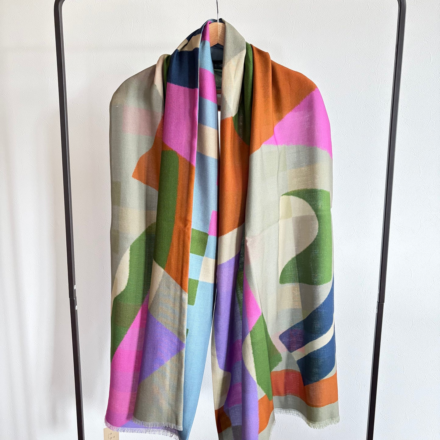 メリノウールの二重ロングストール 'Acton'