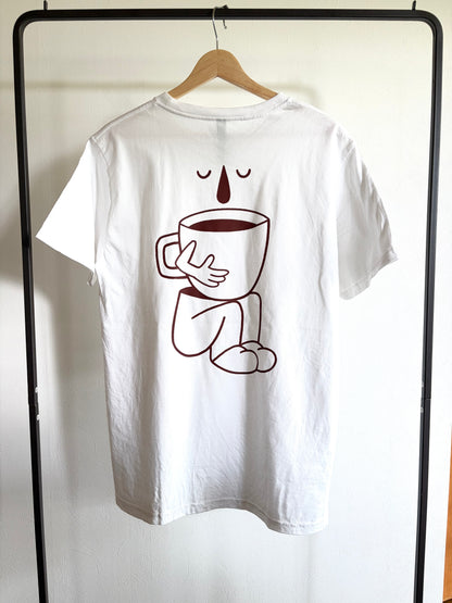 Imprimé japonais Ecovero / O.Cotton UNISEX Tshirt 'Dog In A Hat' Y