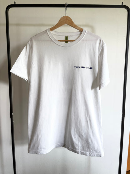8月中旬お届け予定 オーガニックコットンTシャツ 'Funky Filter'両面プリント
