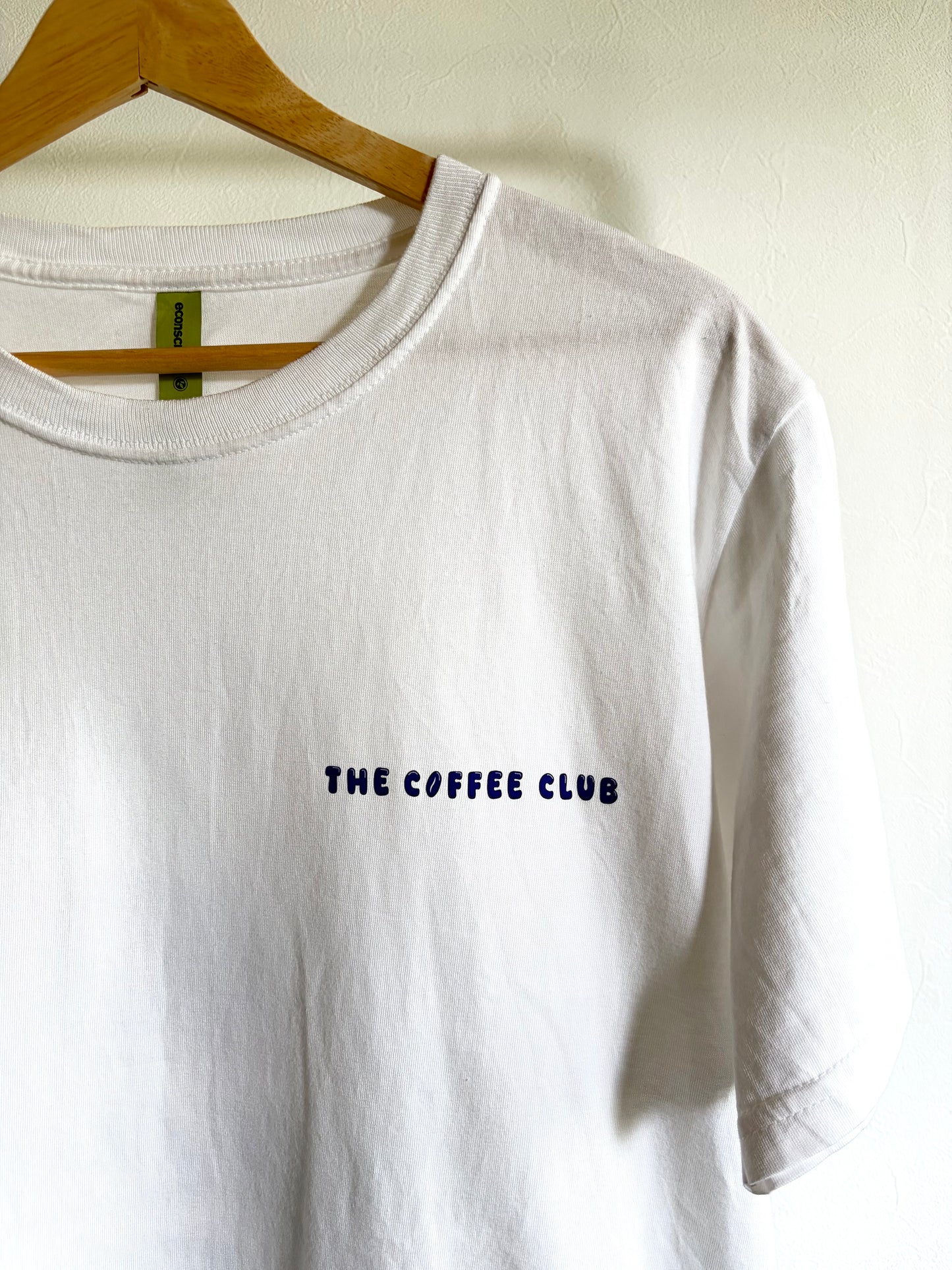8月中旬お届け予定 オーガニックコットンTシャツ 'Funky Filter'両面プリント