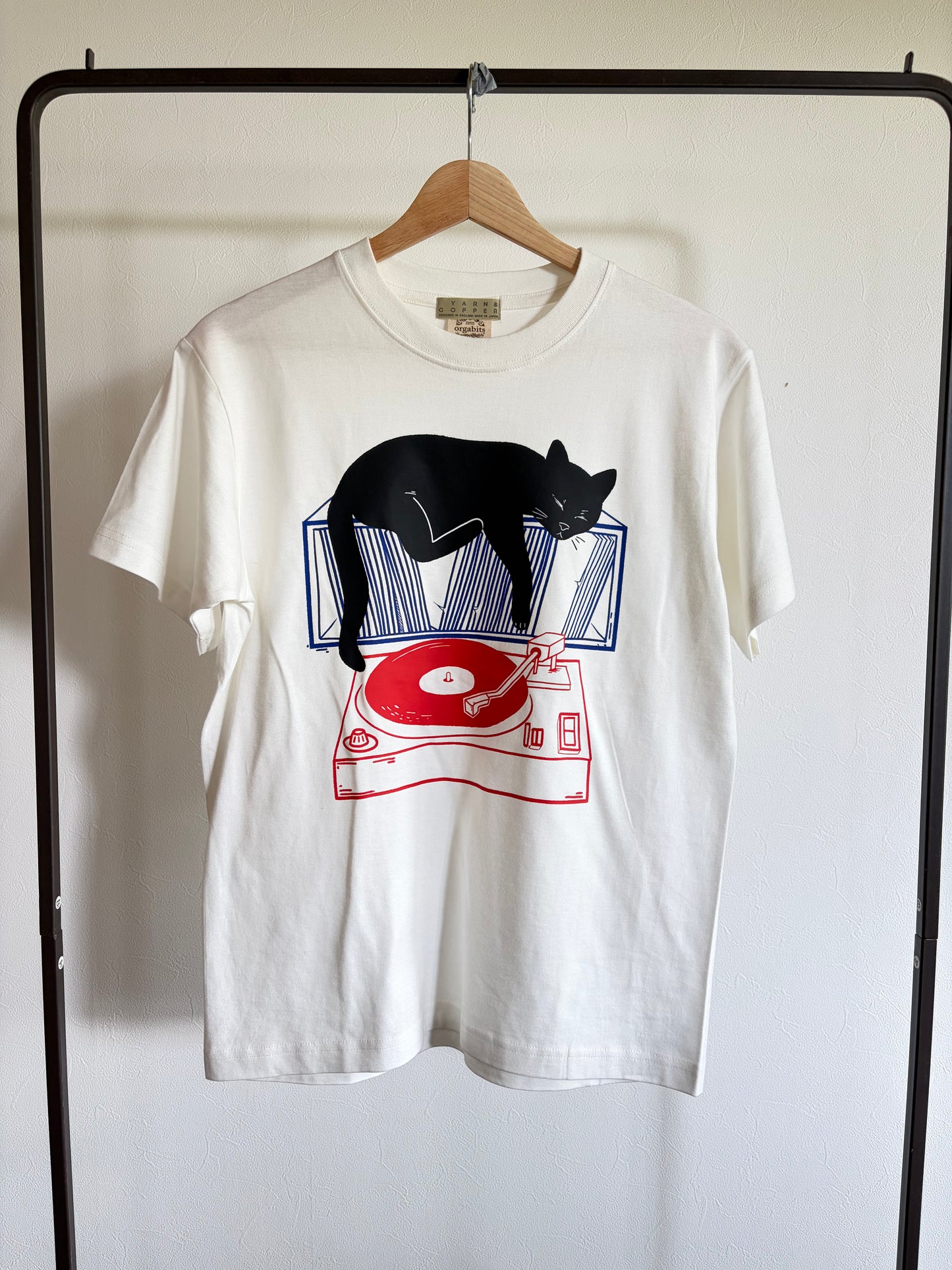 8月中旬お届け予定 オーガニックコットンTシャツ 'Music & relax'
