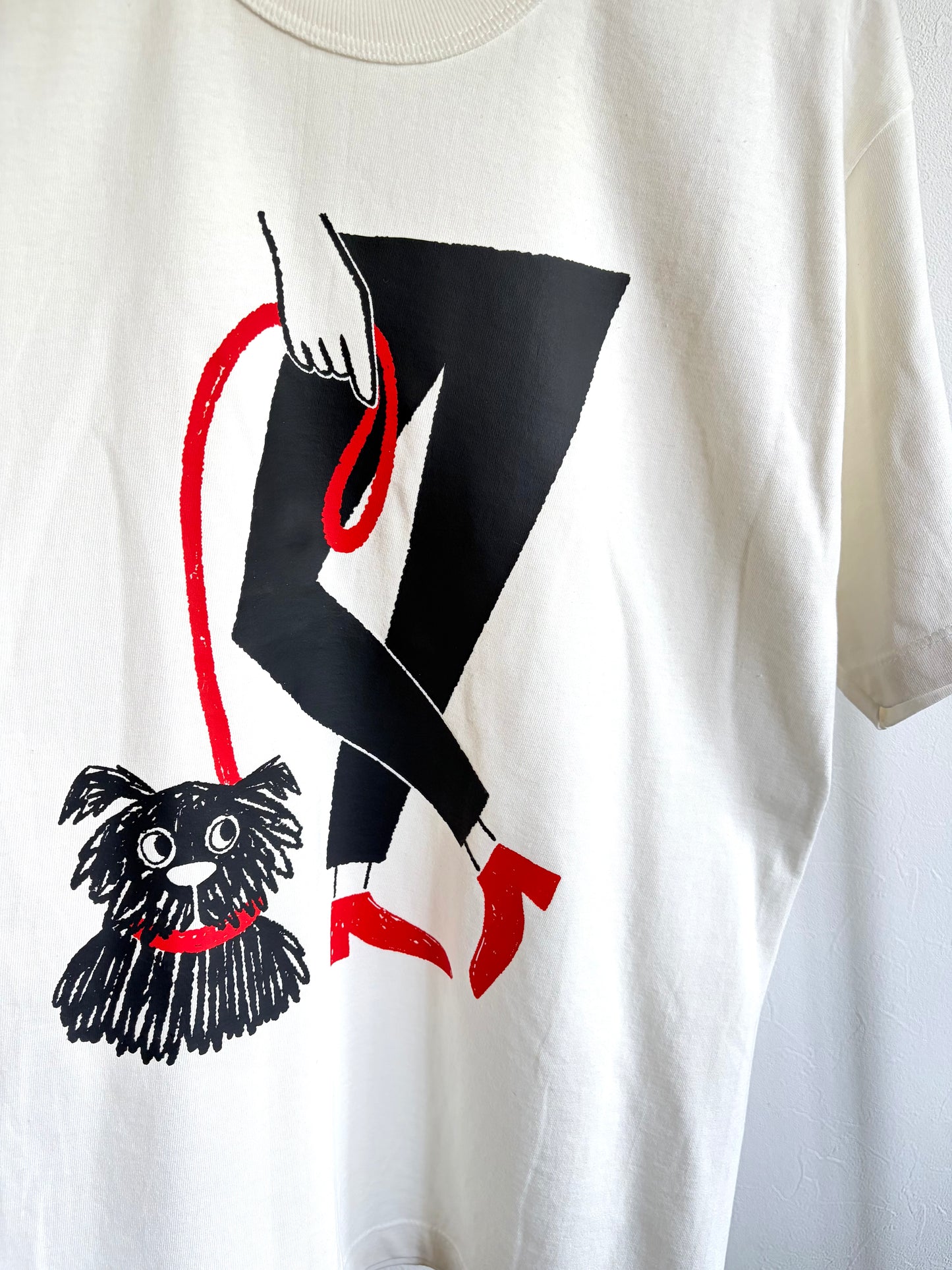 Imprimé japonais Ecovero / O.Cotton UNISEX Tshirt 'Dog In A Hat' Y