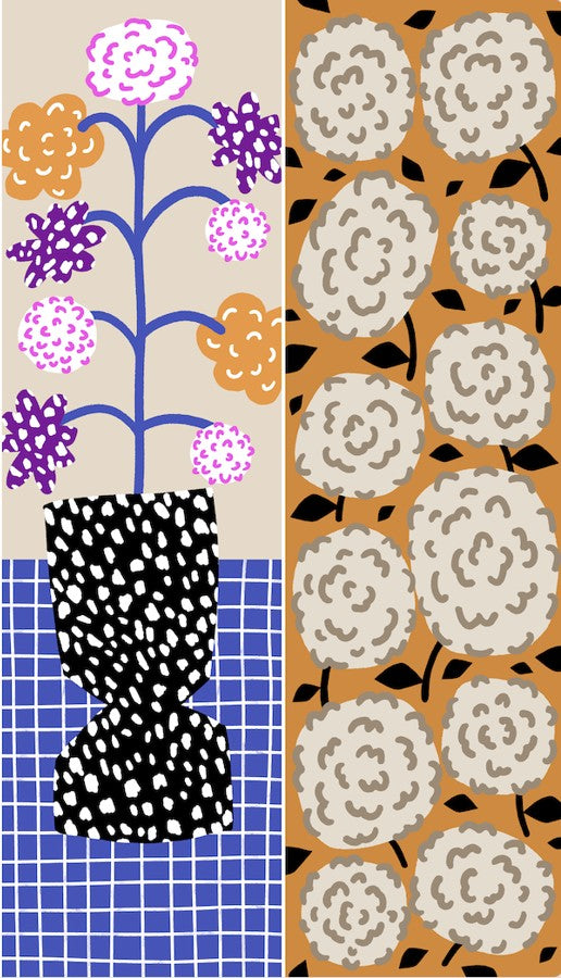 シルクのループスカーフ 'June' orange