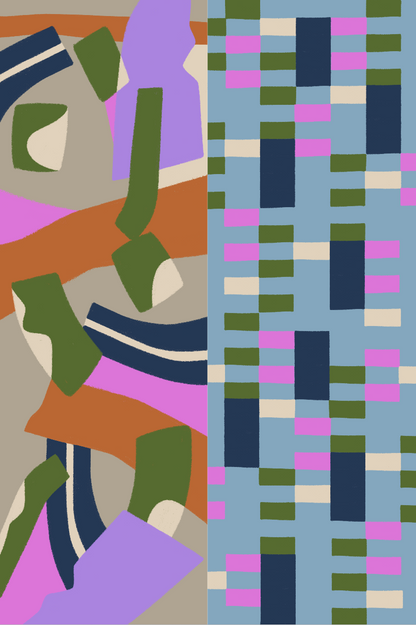 メリノウールの二重ロングストール 'Acton'