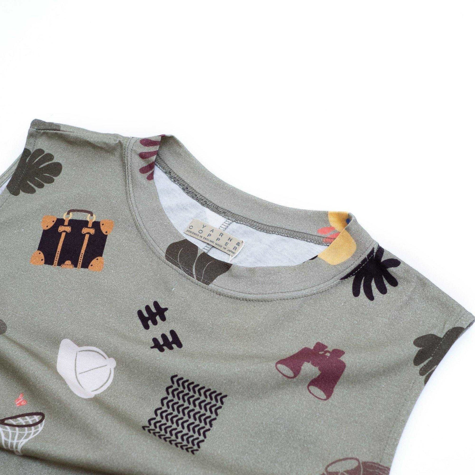 Japanese Printed Organic Cotton 'Safari' タンクドレス | YARN&COPPER