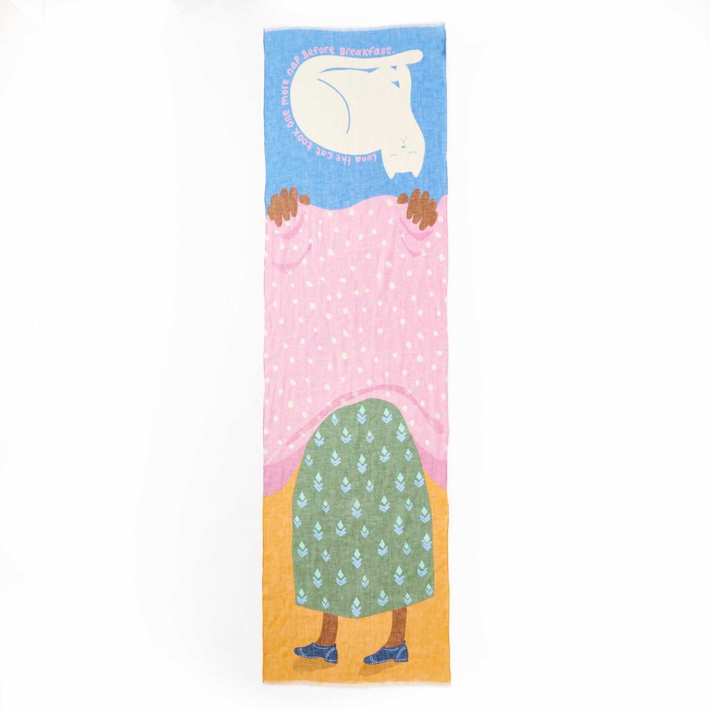 ４月末入荷予定 リネン Japanese Linen 'Luna's Nap' pastel ロングストール