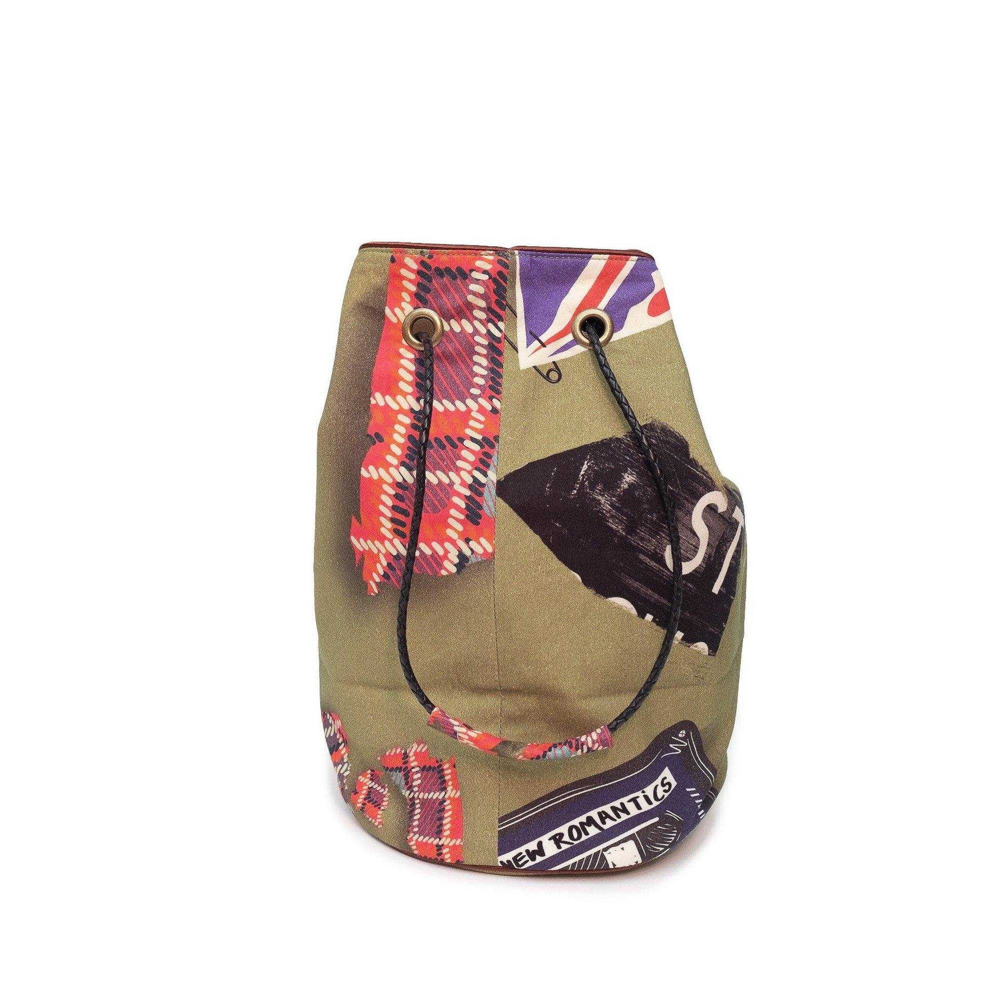 In Japan Organic Cotton bucket bag 'Stick the kettle on!'